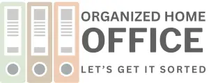 Organized Home Office Logo 3 pastel colored files large