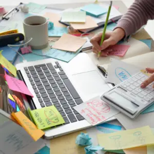 organize your home office declutter clutter