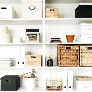 storage bins, totes, declutter, organize