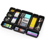 Simple black diy desk organizers