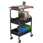 Rolling Cart with wooden table top