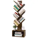 Yoobure Tree Bookshelf with books dark wood