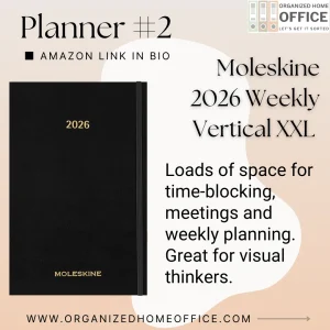 Moleskine 2026 Weekly Vertical XXL