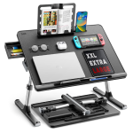 SAIJI XL Adjustable Foldable Laptop Desk